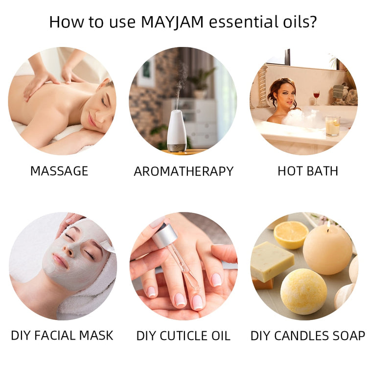 Coffret d'huiles essentielles MAYJAM 3 pièces 10ml Coffret d'huiles essentielles MAYJAM 3 pièces 10ml