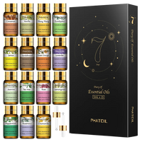 Coffret cadeau de 15 huiles essentielles BIO