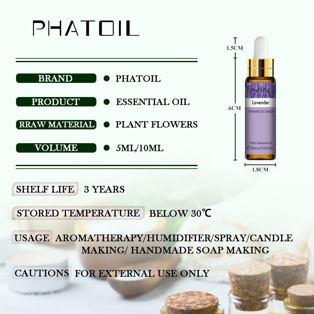 Acheter PHATOIL 5ML/10ML/30ML/100ML huile essentielle de plante d