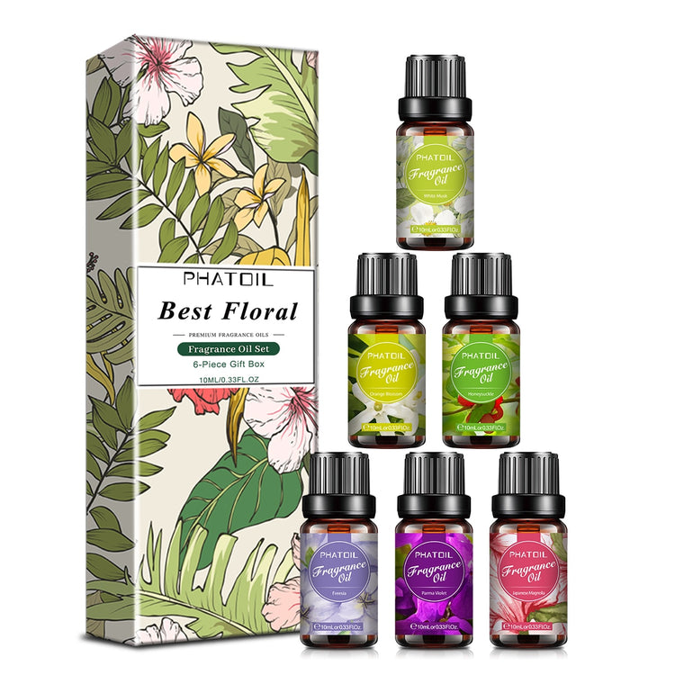 Coffret d'huiles essentielles florales PHATOIL 10ml 6pièces