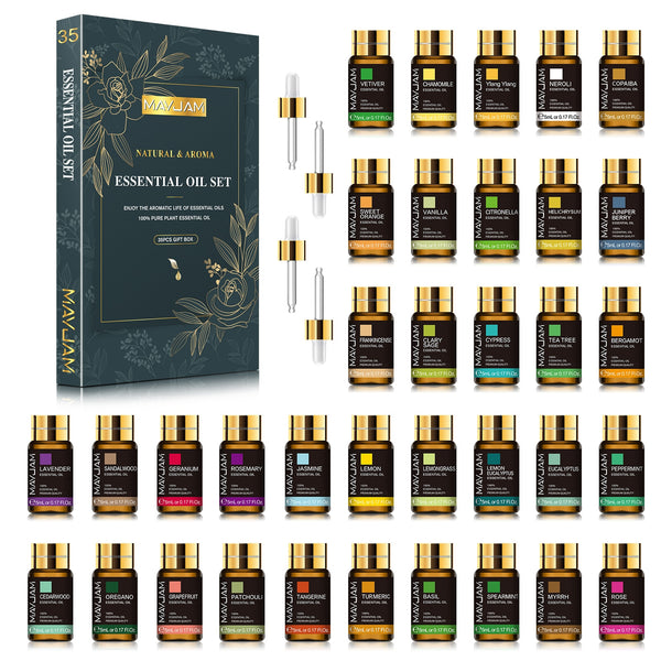 Coffret d'huiles essentielles MAYJAM 38, 25, 20 pièces 5ml