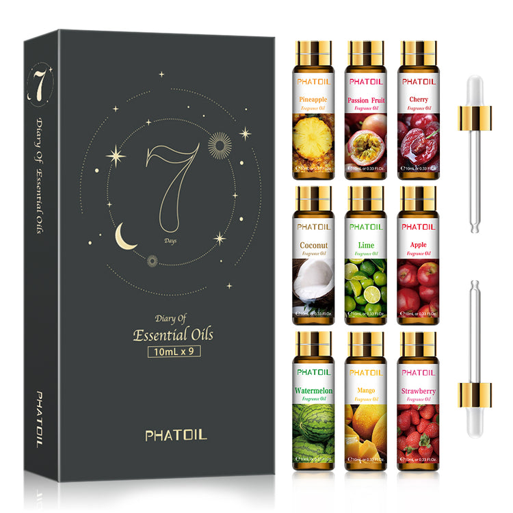 Coffret d'huiles essentielles PHATOIL 10ml 9 pcs