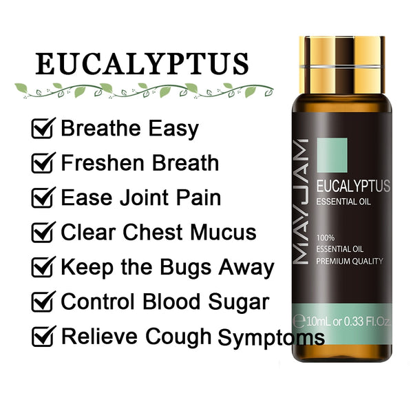 Huile essentielle d'eucalyptus MAYJAM 10ml