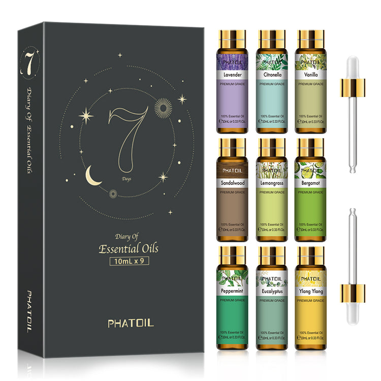 Coffret d'huiles essentielles PHATOIL 10ml 9 pcs