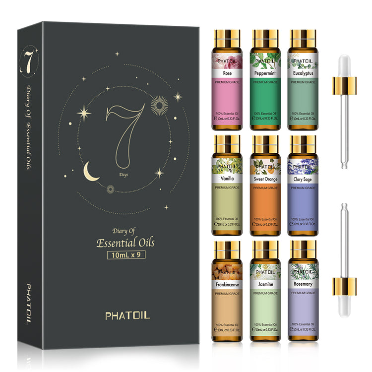 Coffret d'huiles essentielles PHATOIL 10ml 9 pcs