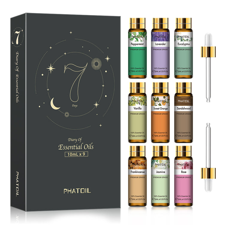 Coffret d'huiles essentielles PHATOIL 10ml 9 pcs