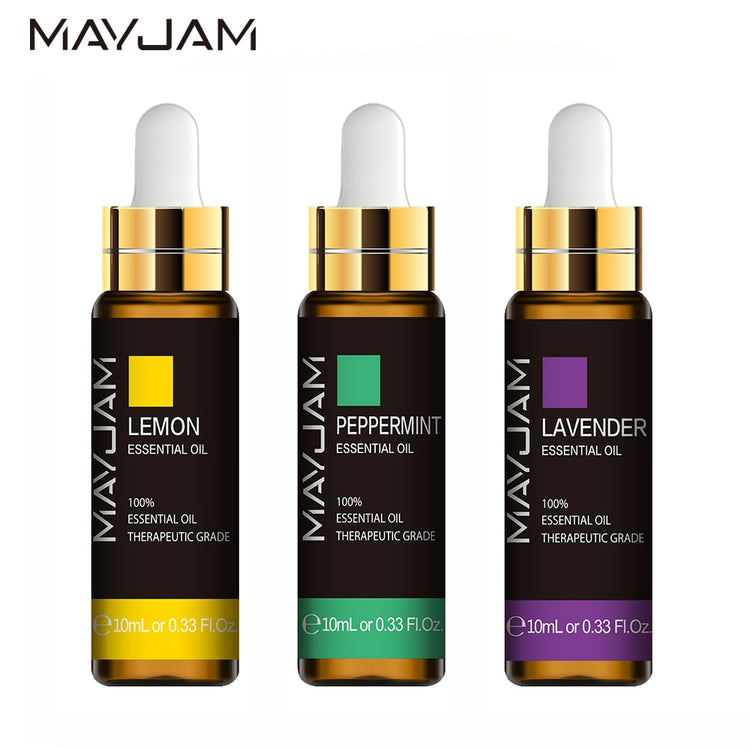 Coffret d'huile essentielle lavande, menthe et citron MAYJAM 10ml 30ml