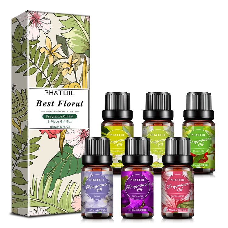 Coffret d'huiles essentielles florales PHATOIL 10ml 6pièces