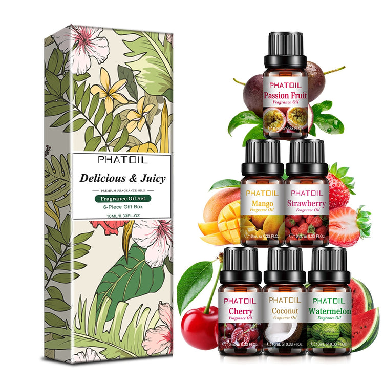 Coffret d'huiles essentielles Delicious and Juicy PHATOIL 6 pièces 10ml