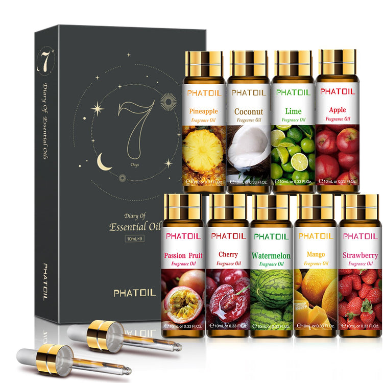 Coffret d'huiles essentielles PHATOIL 10ml 9 pcs