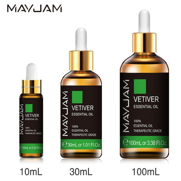 Huile essentielle Vetiver MAYJAM 10ml 30ml 100ml